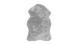 Пушистый Ковер-шкурка Rabbit Arhome Овчина 60х90 Серый/Голубой реальная фотография