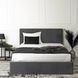 Кровать двуспальная бархатная MEBEL ELITE MELIA Velvet 160x200 Серый
