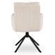 Поворотний стілець MEBEL ELITE JUNE Кремовий / вельвет