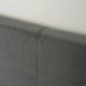 Кровать двуспальная бархатная MEBEL ELITE MELIA Velvet 160x200 Серый