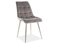 Стул CHIC VELVET Signal хром каркас/серый BL.14 реальная фотография