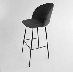 Барный стул МИРО Besell Графит / Металл/Дерево реальная фотография