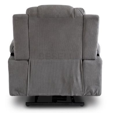 Масажне крісло з функцією підйому MEBEL ELITE FENIX Сірий / вельвет