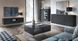 Комод Perfect Home Гармоны / Harmony 3-дверный с золотыми ножками K144 Черный/чёрный мрамор роял