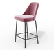 Полубарный стул BERLIN M bar Bonsso Розовый / Металл реальная фотография