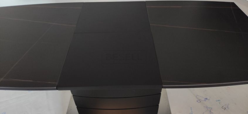 Стол раскладной TML-850 VETRO 110(150)x70 Черный Оникс реальная фотография