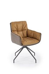 Кресло поворотное K-523 Halmar Коричневый/темно-коричневый реальная фотография