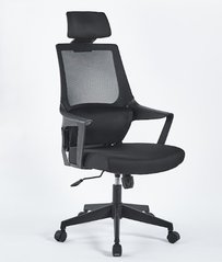 Комп'ютерне крісло ARON II Intarsio Чорний  жива фотографія
