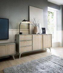 Комод Perfect Home Форест / Forest KSZ158 2-дверный с 3 ящиками Эвкалипт/пихта сканди реальная фотография