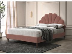 Кровать SANTANA Velvet Signal 160x200 Розовый реальная фотография
