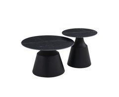 Комплект Журнальних Столиків HAGEN  Bjorn  70x70 Shks black matt жива фотографія
