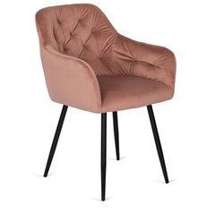 Стул VIKI Velvet Mebel Elite розовый реальная фотография