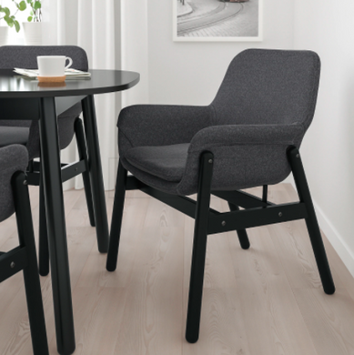 Столовий комплект VEDBO / VEDBO IKEA Чорний жива фотографія