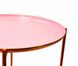 Журнальный стол Elsa Arhome 50,5x50,5 Розовый/Медный