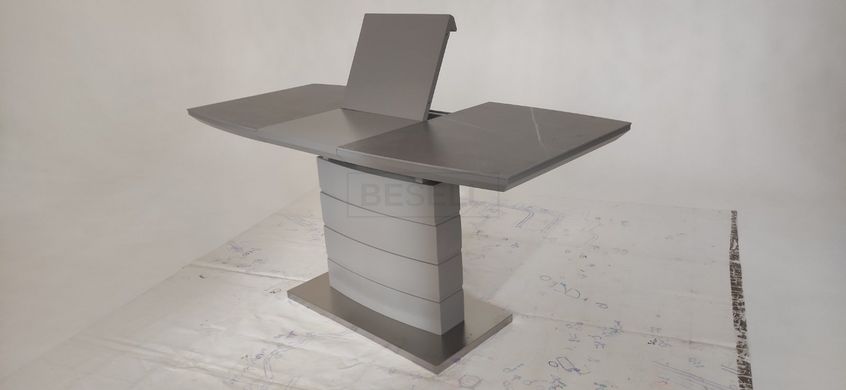 Стол раскладной TML-850 VETRO 110(150)x70 Айс Грэй реальная фотография