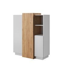 Комод Perfect Home 3Д / 3D 3-дверный 3D/110 Белый/дуб золотой крафт реальная фотография