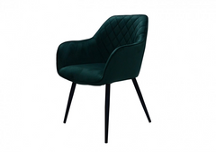 Кресло VENICE Velvet Intarsio Зеленый реальная фотография