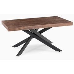 Стол раскладной HAMPTON Mebel Elite 160(240)х90 Орех/Черный реальная фотография