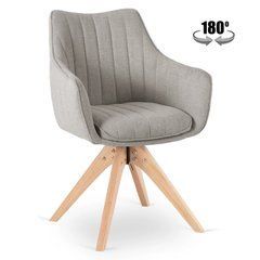 Поворотный стул LEMON Mebel Elite Grey реальная фотография