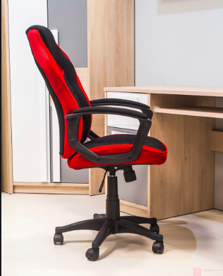 Компьютерное кресло CAMARO Signal Черный / Красный реальная фотография