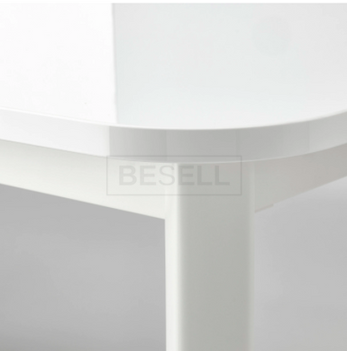 Столовый комплект STRANDTORP / NILSOVE IKEA Белый/Ротанг реальная фотография