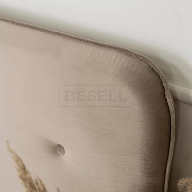 Ліжко оксамитове  DENNIS Velvet Mebel Elite 20x200 Беж жива фотографія