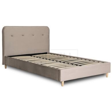 Ліжко оксамитове  DENNIS Velvet Mebel Elite 20x200 Беж жива фотографія