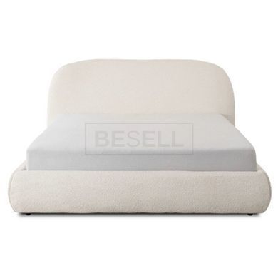 Ліжко ROSSO Mebel Elite 160x200 Cream Boucle з контейнером жива фотографія