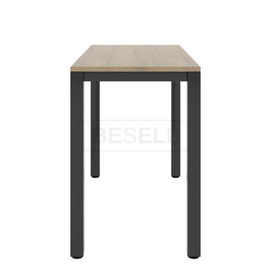Стол письменный №12 Lovko 100x50 Черный металл / Дуб ДСП (текстура) реальная фотография