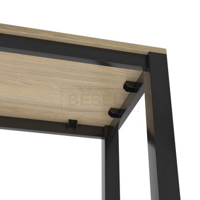 Стол письменный №12 Lovko 100x50 Черный металл / Дуб ДСП (текстура) реальная фотография