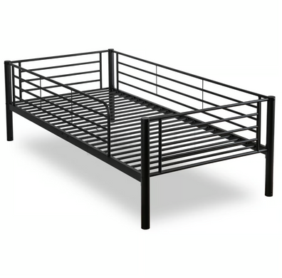 Двухъярусная кровать MEBEL ELITE RODEZ 90x200 см Черный реальная фотография