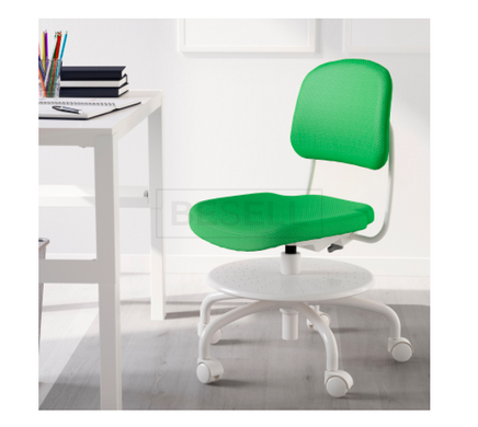 Комп'ютерне крісло ÖRFJÄLL IKEA Зелений/Білий жива фотографія