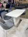 Стол раскладной TML-850 VETRO 110(150)x70 Белый Мрамор