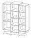 Комод Perfect Home 3Д / 3D 3-дверный 3D/110 Белый/дуб золотой крафт