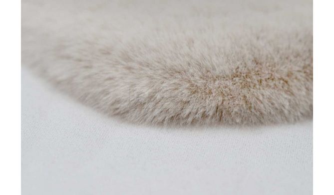 Пушистый Ковер-шкурка Rabbit Arhome Овчина 60х90 Крем реальная фотография