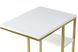 Журнальний стіл Eric Arhome 48x35 Білий/Золото