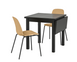 Столовий комплект NORDVIKEN/LEIFARNE IKEA Чорний