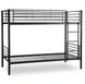Двухъярусная кровать MEBEL ELITE RODEZ 90x200 см Черный