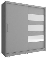 Шафа-купе Perfect Home Мая III / Maja III 200 2-дверна з дзеркалом Графіт жива фотографія