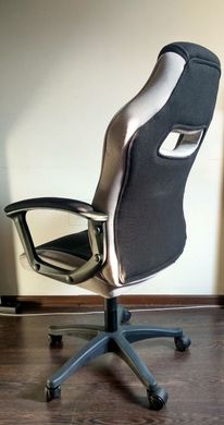 Комп'ютерне крісло CAMARO Signal Чорний / Сірий жива фотографія