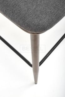 Полубарный стул H-114 Velvet Halmar Серый реальная фотография