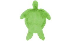 Пушистый Ковер Lovely Kids Arhome в форме Черепахи 68х90 Зеленый реальная фотография