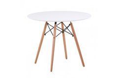 Стол ЭТНА МДФ Микс-Мебель D80 Белый реальная фотография