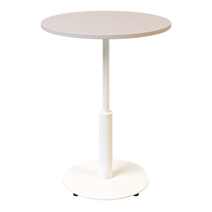 Стіл Ibiza R light Lovko 60x60 Білий метал/кашемір жива фотографія