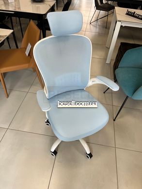 Компьютерное кресло Q-639 Signal Голубой реальная фотография