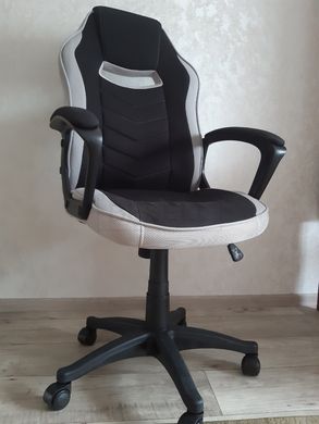 Комп'ютерне крісло CAMARO Signal Чорний / Сірий жива фотографія