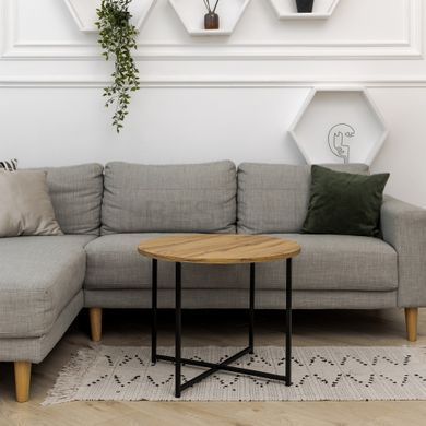 Журнальний столик МОДЕРН М Home Deco Чорний / Дуб жива фотографія
