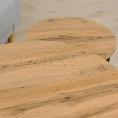 Журнальний столик МОДЕРН М Home Deco Чорний / Дуб жива фотографія