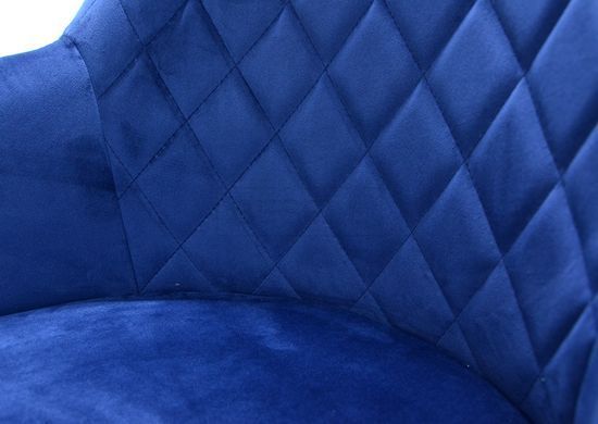 Крісло VENICE Velvet Intarsio Синій жива фотографія