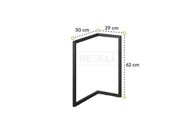 Стол письменный 3Ш левый/правый TEEN FLEX Prestol 150х61 гикори натуральный/черный реальная фотография